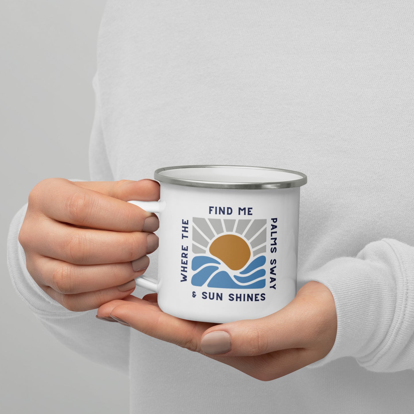 Find Me Where ... Enamel Mug