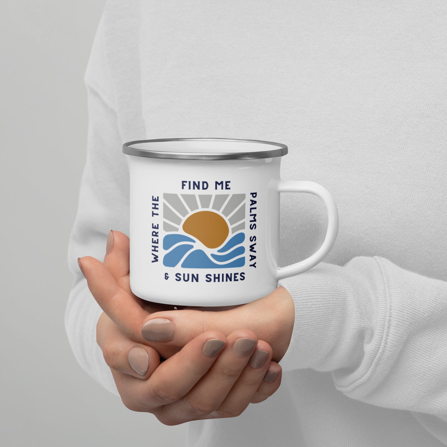 Find Me Where ... Enamel Mug