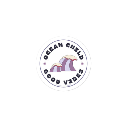 Ocean Child Good Vibes Purple groovy purple waves