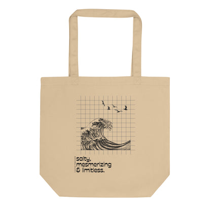 Salty, Mesmerizing & Limitless Beige Tote Bag