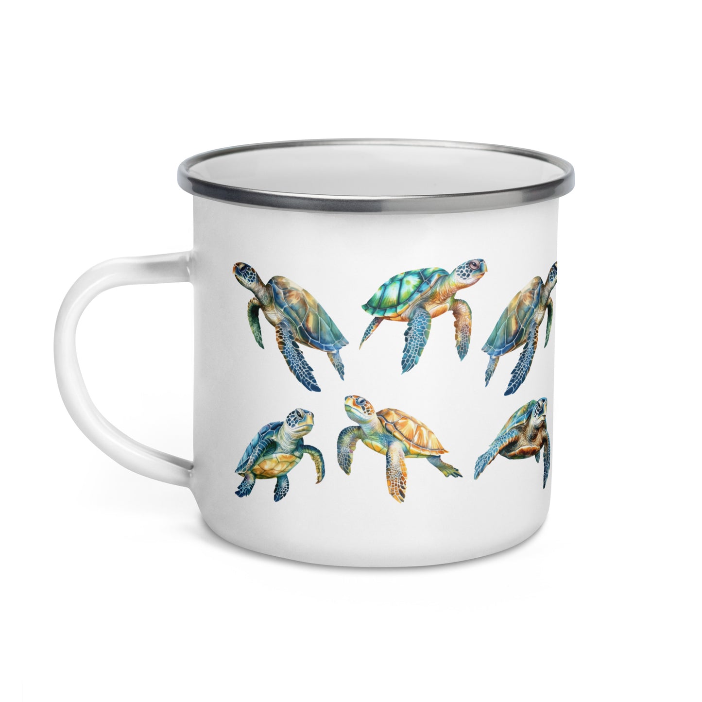 Tortues de Mer Tasse Émail