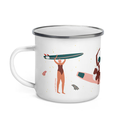 Surfer Girl Tasse Émail