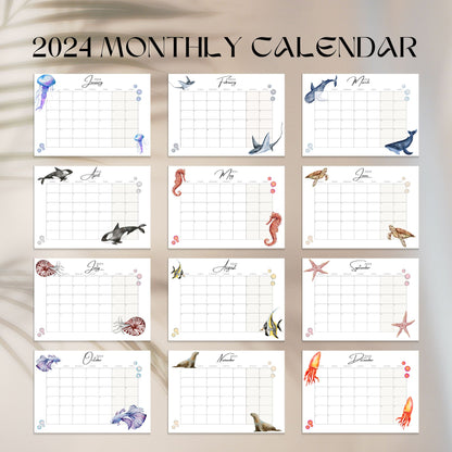 Printable 2024 Ocean Calendar