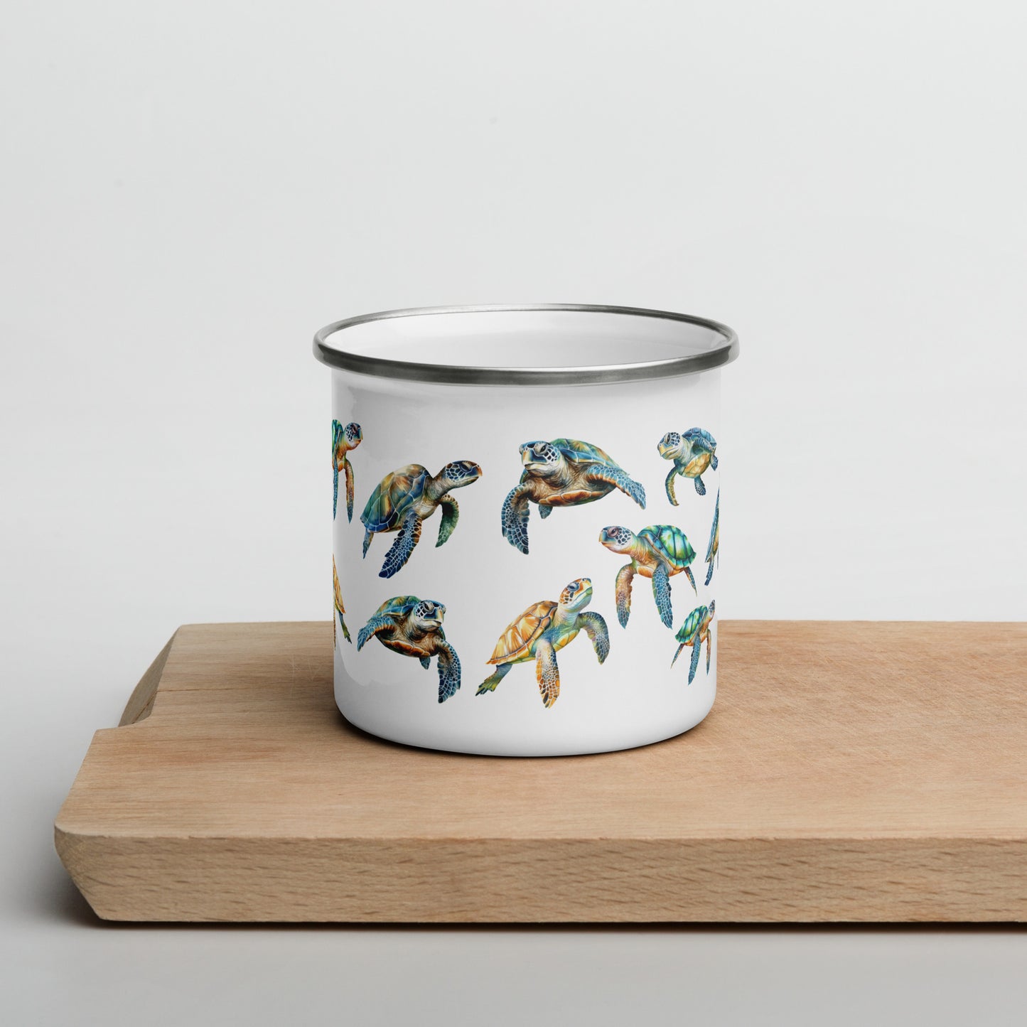 Sea Turtles Enamel Mug