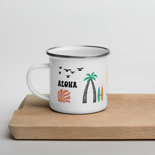 Aloha Enamel Mug