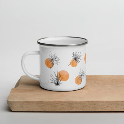 Palm Leaves Enamel Mug