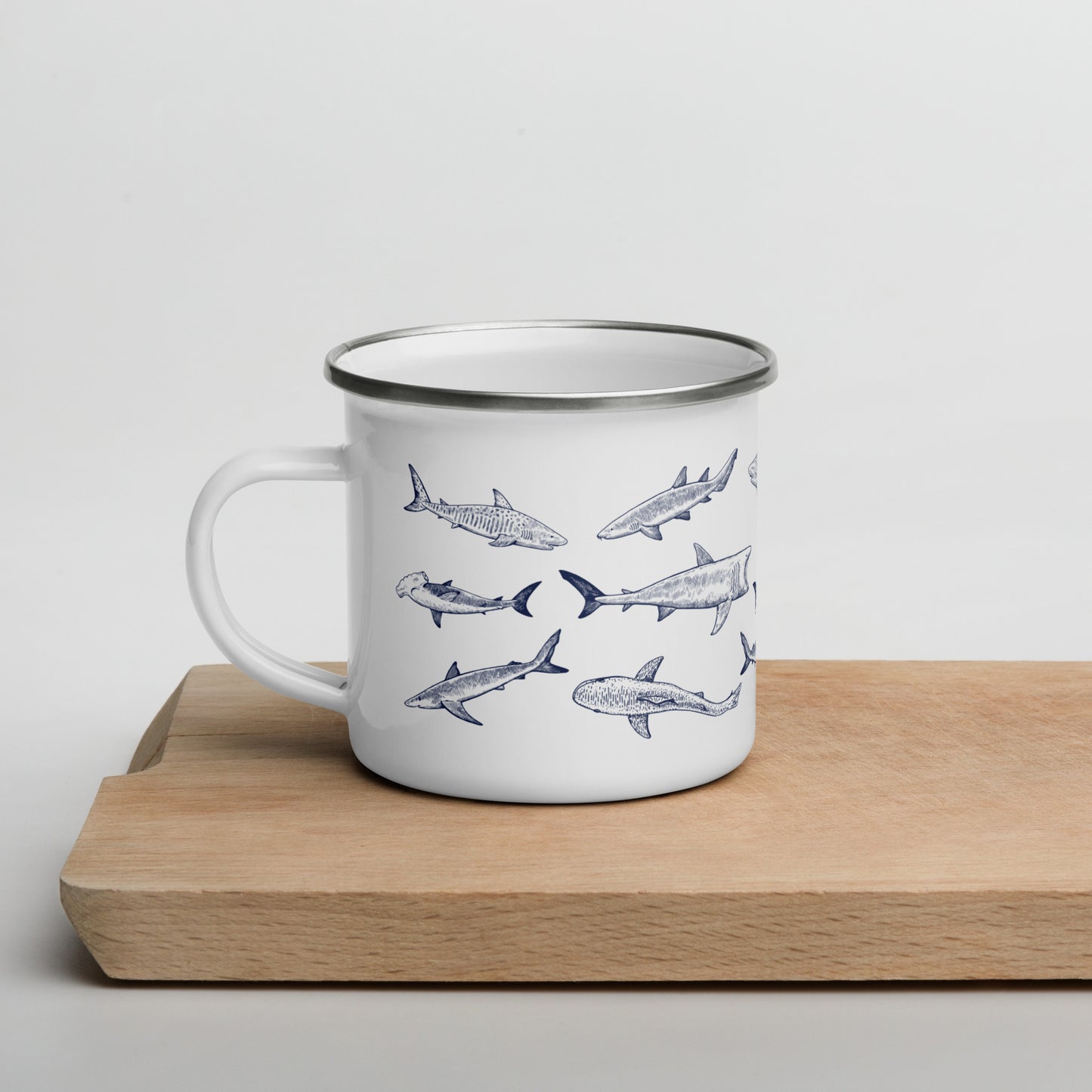 Sharks Enamel Mug