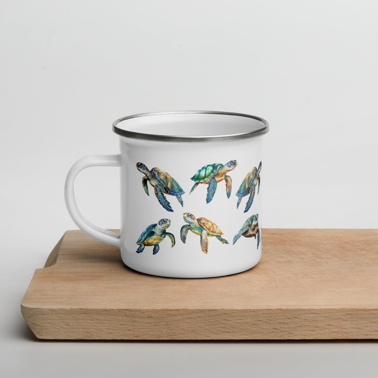 Sea Turtles Enamel Mug