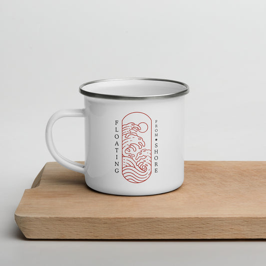 FSxAB Japanese Wave Enamel Mug