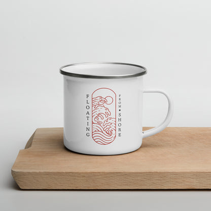 FSxAB Japanese Wave Enamel Mug