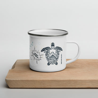 Save The Turtles Enamel Mug