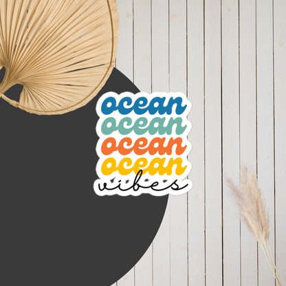 Retro Ocean Vibes Sticker