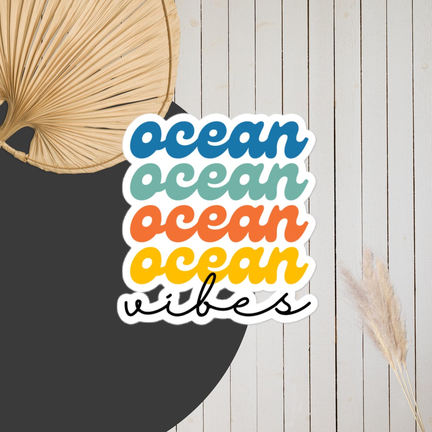 Retro Ocean Vibes Sticker