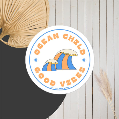 Ocean Child Good Vibes Sticker