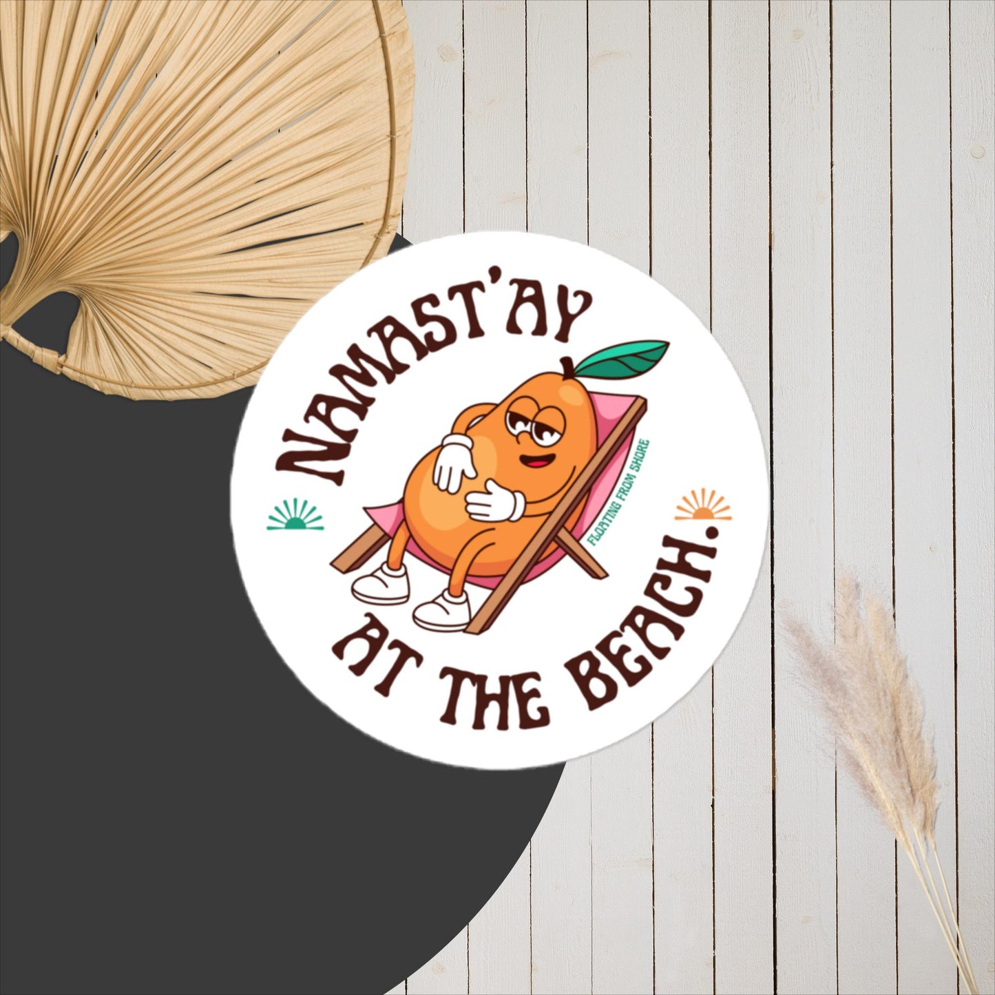 Namast'ay At The Beach Sticker