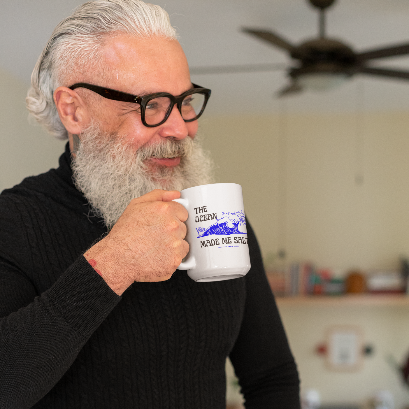 The Ocean Made Me Salty Ceramic Mug