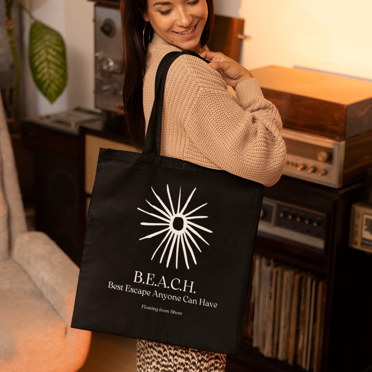 B.E.A.C.H. Best Escape Anyone Can Have Tote Bag