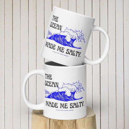 The Ocean Made Me Salty Ceramic Mug