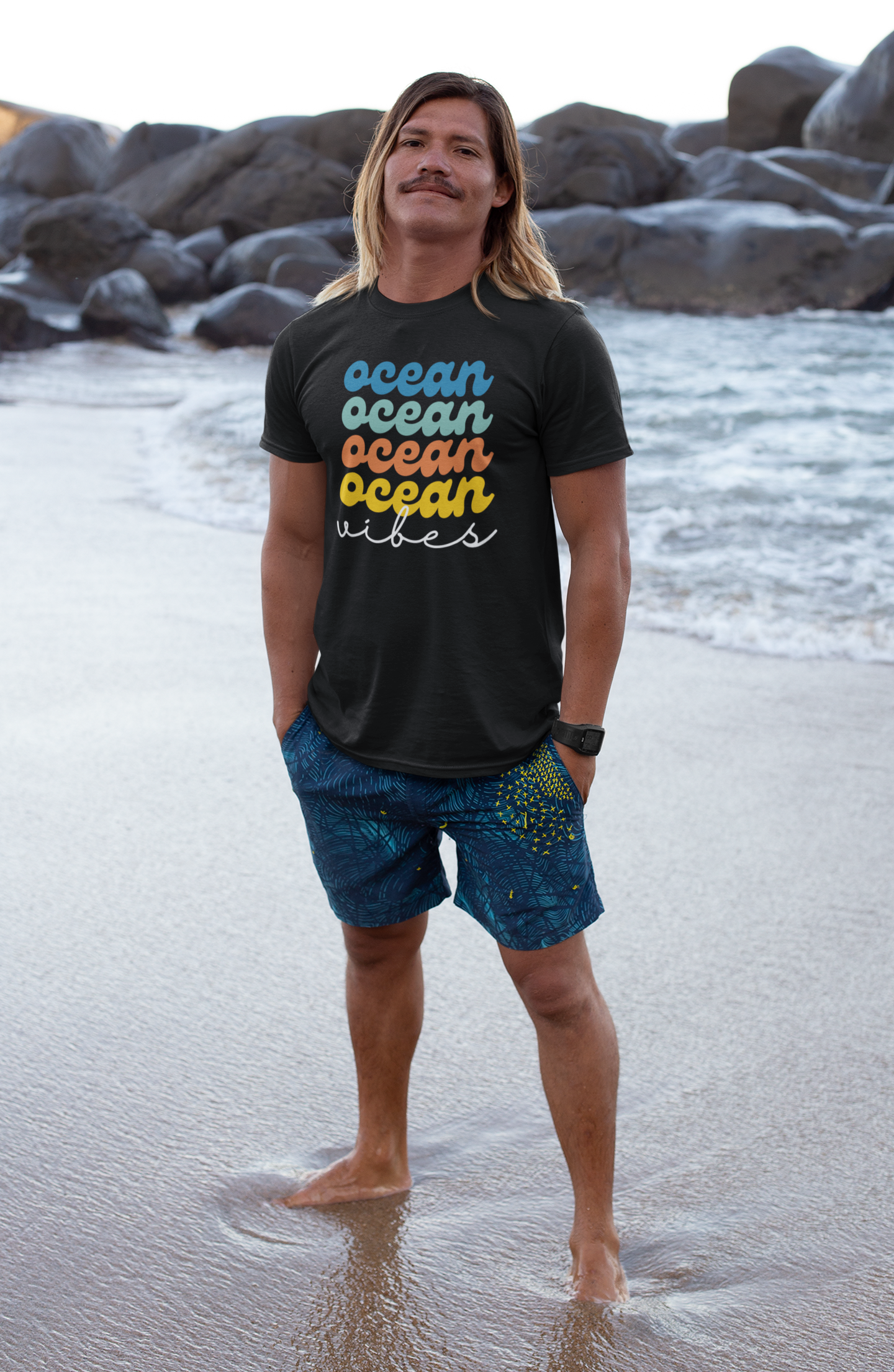 T-Shirt Rétro Ocean Vibes