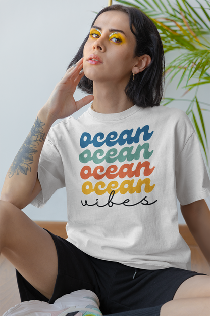 T-Shirt Rétro Ocean Vibes