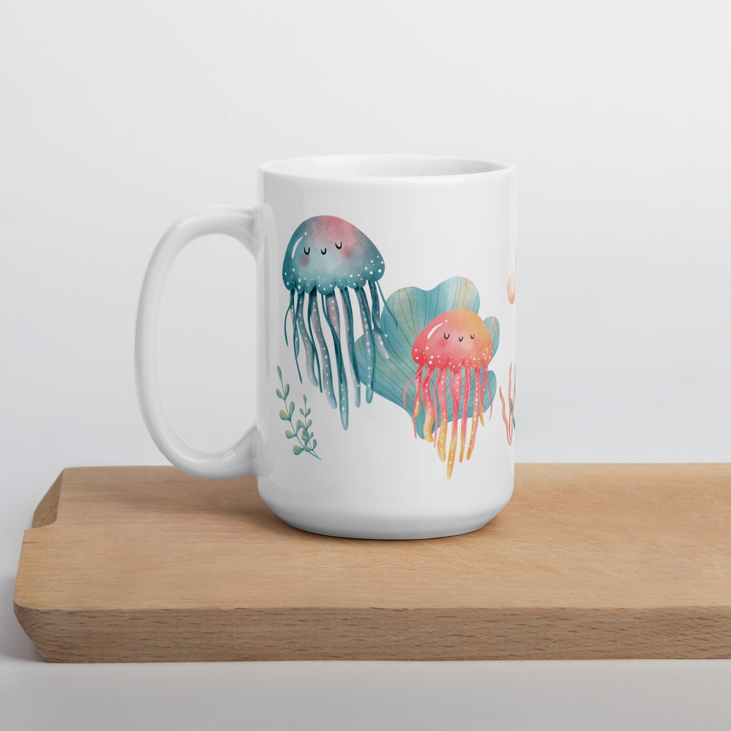 Méduse Aquarelle Tasse Céramique