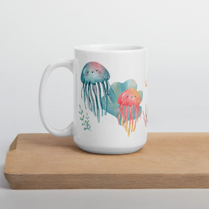 Méduse Aquarelle Tasse Céramique