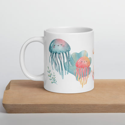 Méduse Aquarelle Tasse Céramique