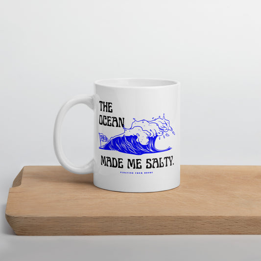 The Ocean Made Me Salty Ceramic Mug