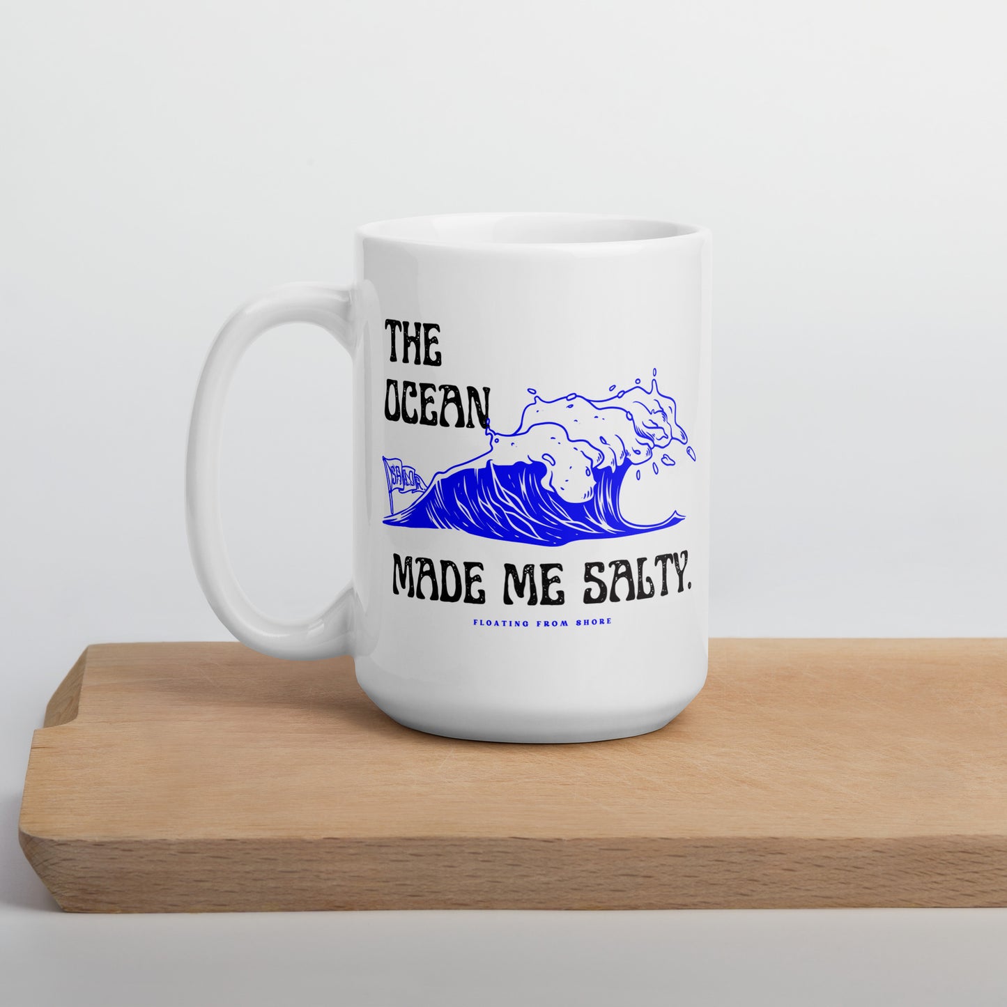 The Ocean Made Me Salty Ceramic Mug