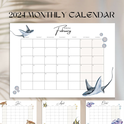 Printable 2024 Ocean Calendar